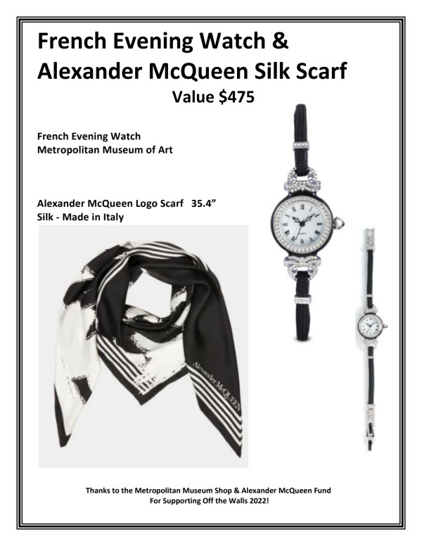 French Evening Watch & AlexanderMcQueen Scarf