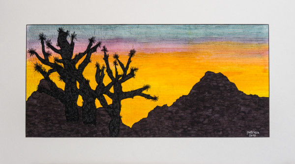 Joshua Tree Sunset - matted by Patricia Gould