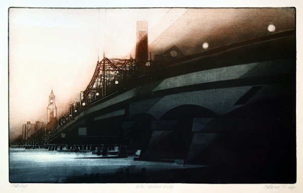 Boston Charlestown Bridge by Donald Stoltenberg