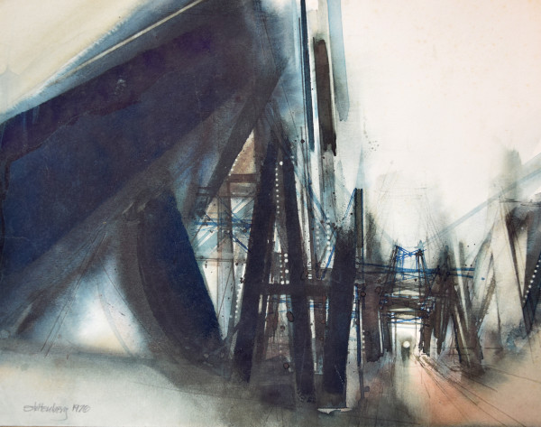 Bridge Lights Study by Donald Stoltenberg