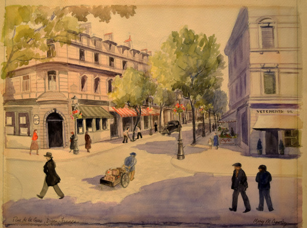 Rue de la Gare, Digon France by Mary Crowley