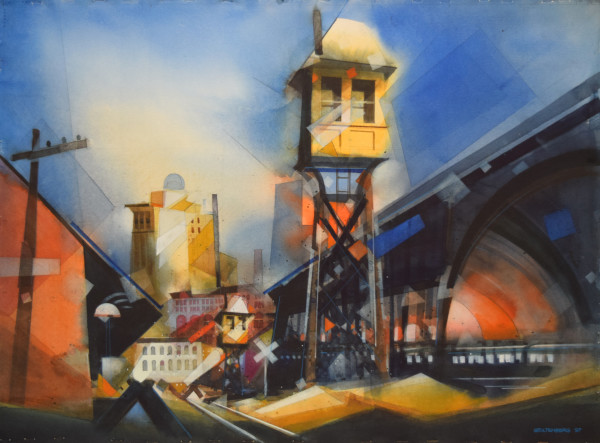Grand Rapids Railyard by Donald Stoltenberg