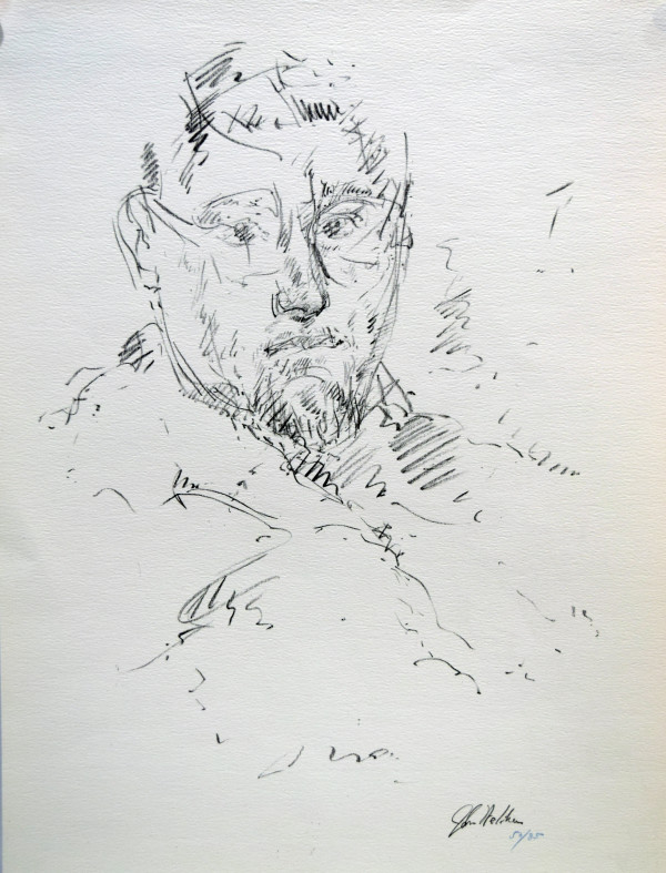 Portrait of a Man ( self-portrait) by John Heliker