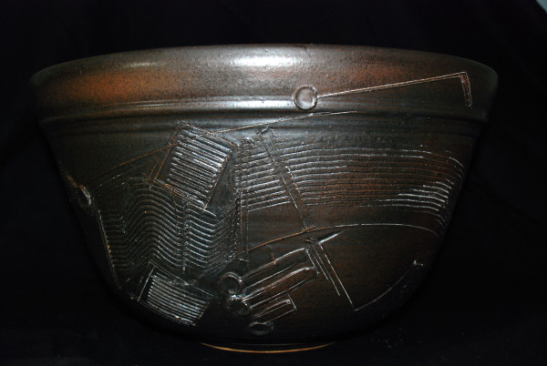 Bowl with Brown Glaze by John Heller