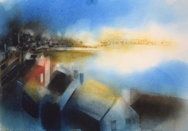 St. Ives Harbor by Donald Stoltenberg
