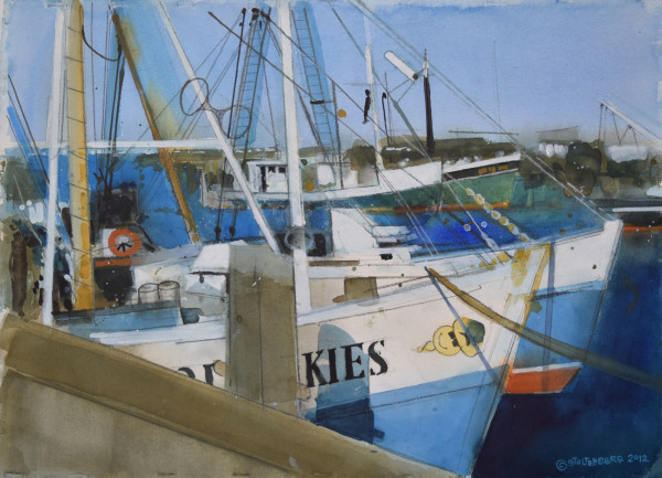 Last Wooden Fishing Boats in P'Town by Donald Stoltenberg