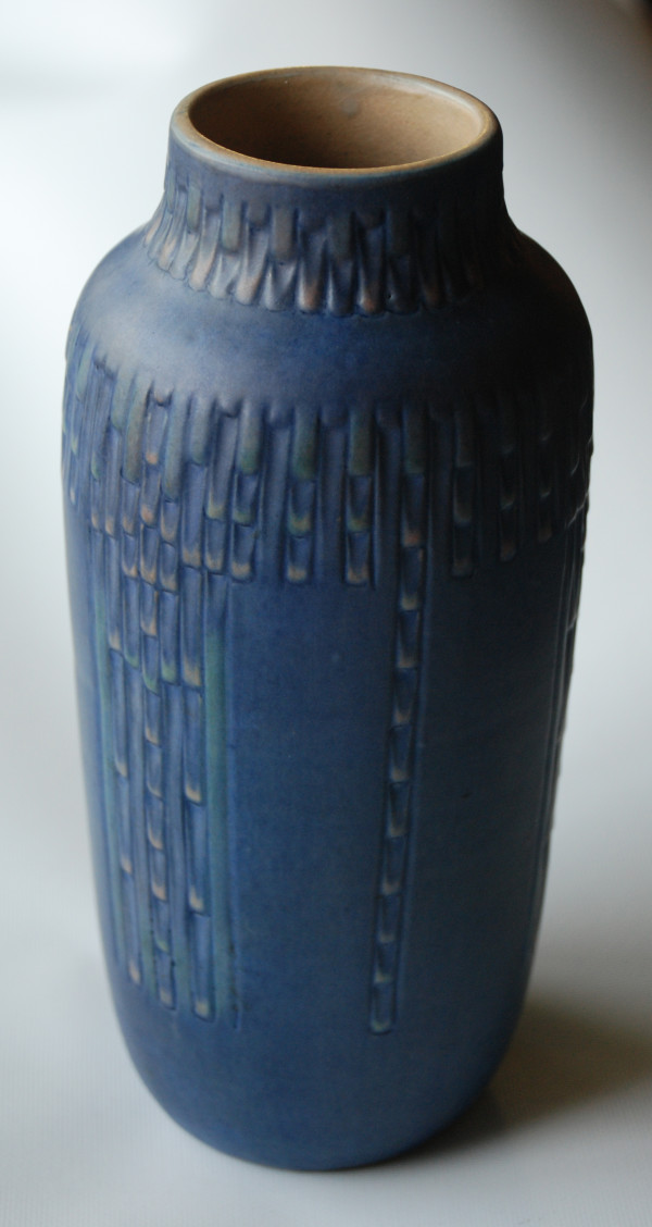 Blue-Green Vase by Newcomb College Pottery