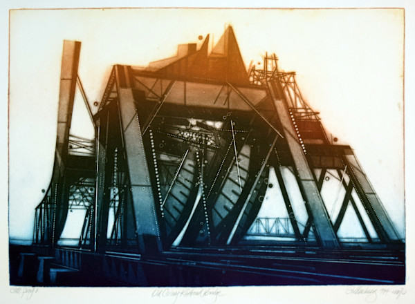Old Colony Railroad Bridge by Donald Stoltenberg