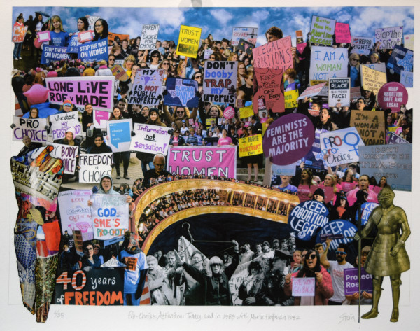 Pro-Choice Activism: Today, and in 1989 with Merle Hollman 1082 by Linda Stein