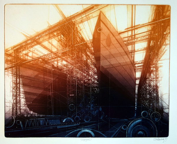 Shipyard by Donald Stoltenberg