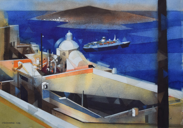 Santorini by Donald Stoltenberg