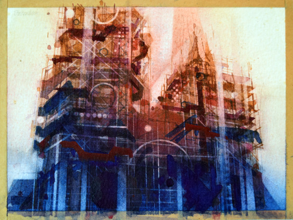 Antwerp Catherdral Study by Donald Stoltenberg