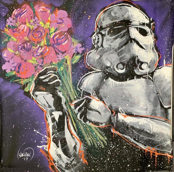 Storm Trooper Flowers Left by David Garibaldi
