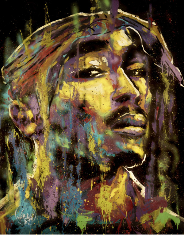 Tupac In Color by David Garibaldi