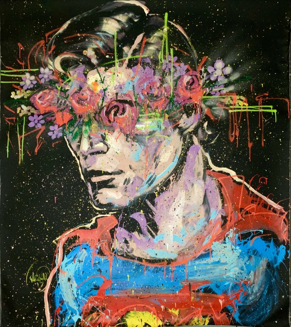 Superman Flowers by David Garibaldi