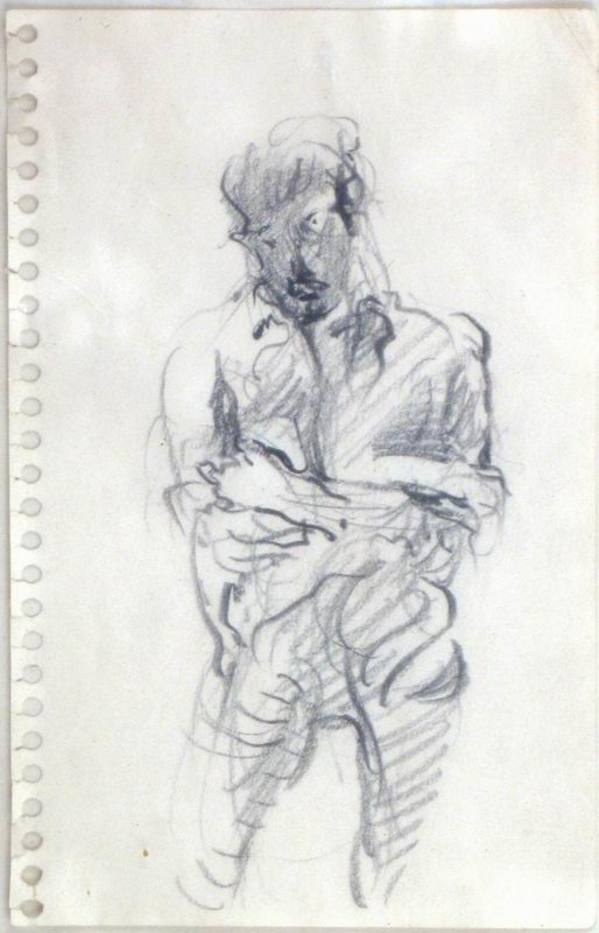 Untitled sketch of man (Roger?)