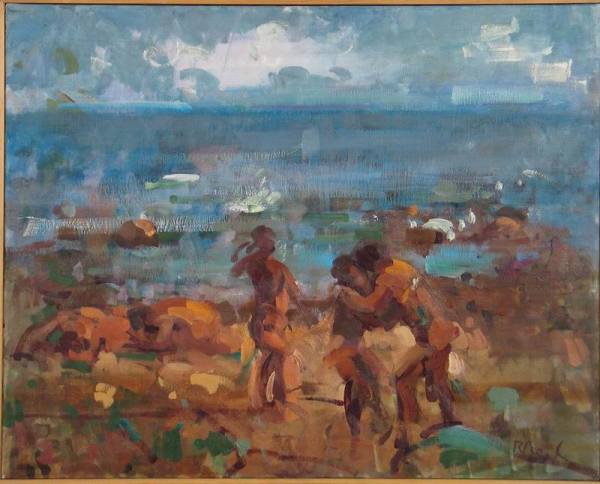 Beach Landscape with Horses by Rosemarie Beck (Rosemarie Beck Foundation)