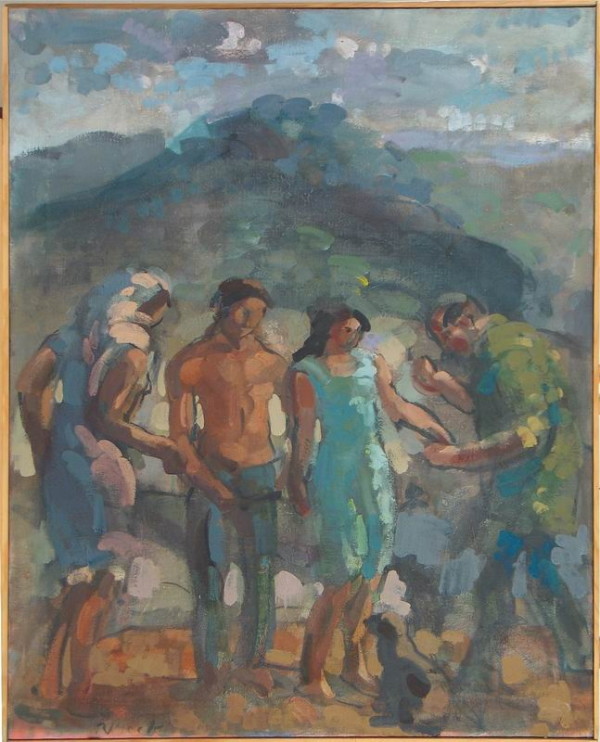 Study for Antigone Before Creon by Rosemarie Beck (Rosemarie Beck Foundation)