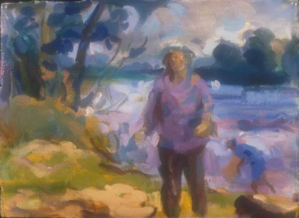 Study: On the Connecticut River w/artist