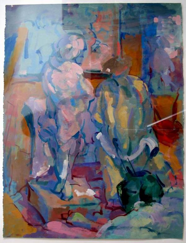 Study: Still Life with Lay Figures by Rosemarie Beck (Rosemarie Beck Foundation)