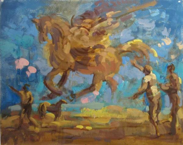 Study for Flying Horse