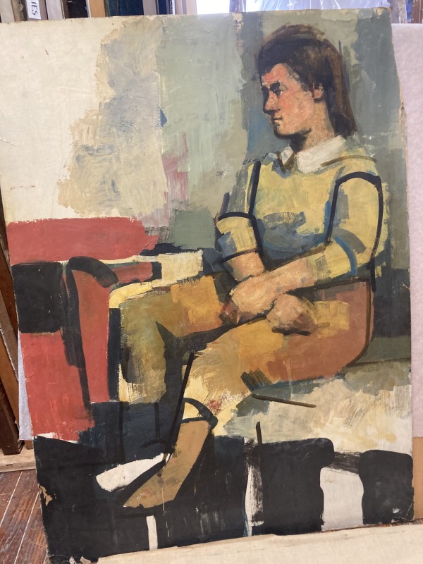 Seated Woman (early, undated) by Rosemarie Beck (Rosemarie Beck Foundation)