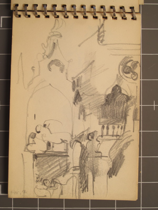 Travel Sketchbook #2056 Ravenna and Venice [October-November 1960]