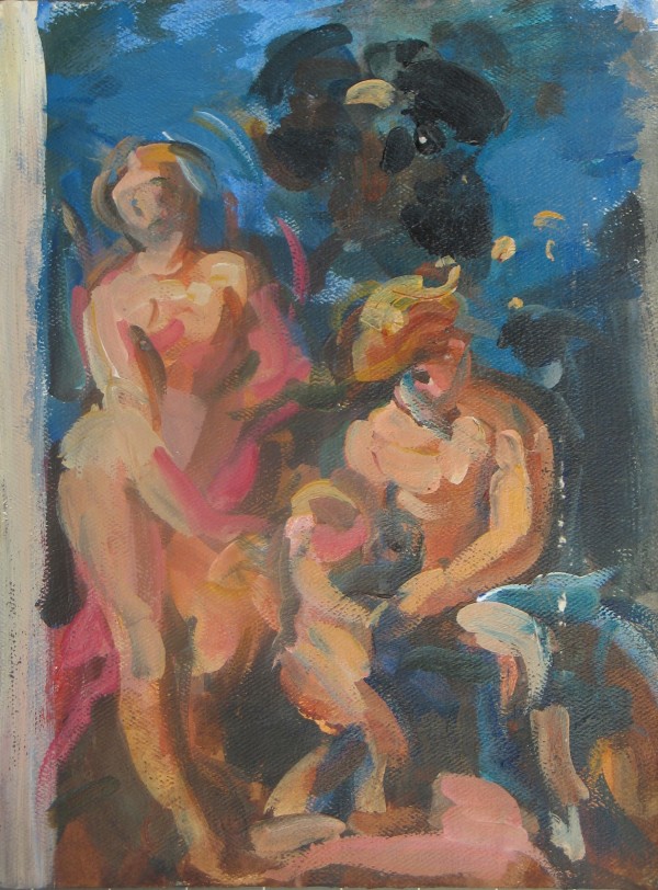 Portfolio #1072 Earthly Paradise, Diane and Actaeon, In the Studio, Daedalus and Icarus, Self Portrait, After Correggio, Apollo and Daphne [1979-1987] by Rosemarie Beck (Rosemarie Beck Foundation)
