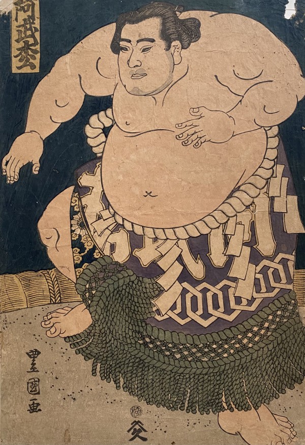 Sumo Wrestler by Artist Toyokuni III