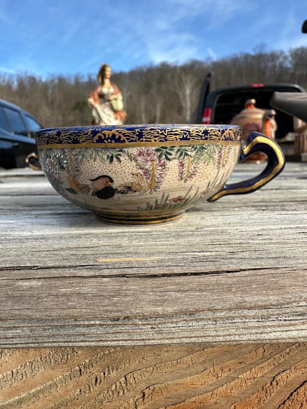 Japanese Satsuma Ware (cups and sauces, 4)