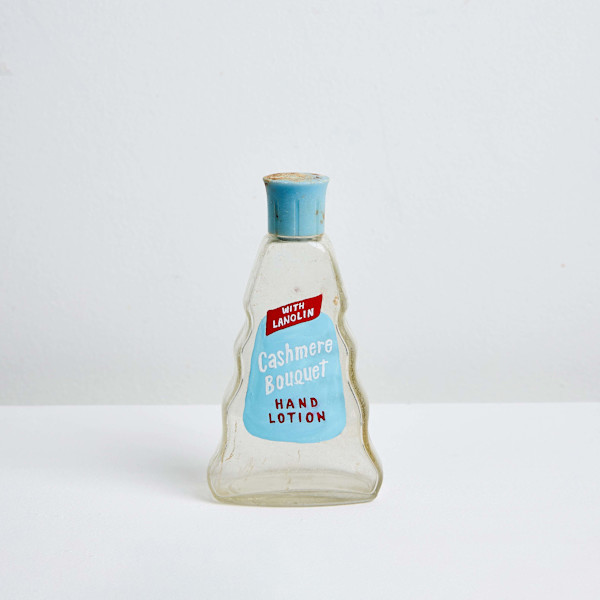 Cashmere Bouquet Hand Lotion, Manufactured by Colgate-Palmolive-Peet Company, c. 1953 by Karen Mainenti