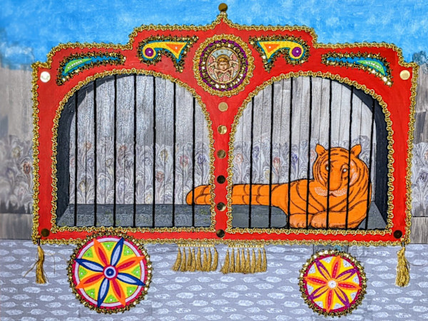 Circus Wagon by Marjorie  Cutting, Image 1.