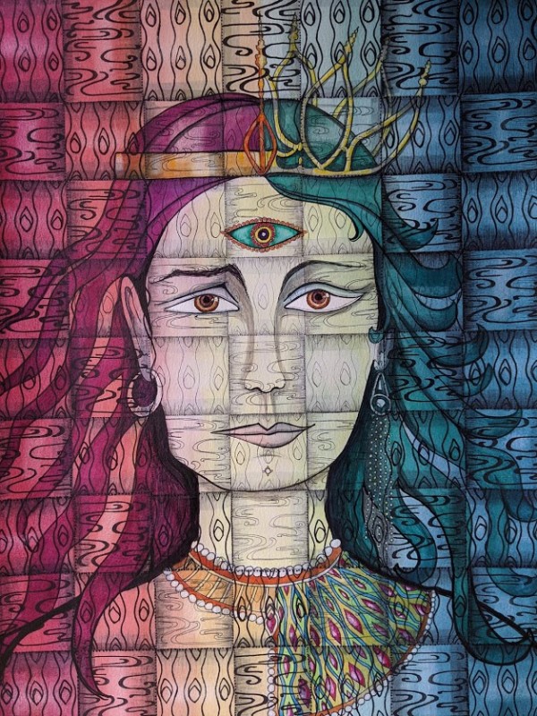 The Face of God Through a Woven Veil by Marjorie  Cutting
