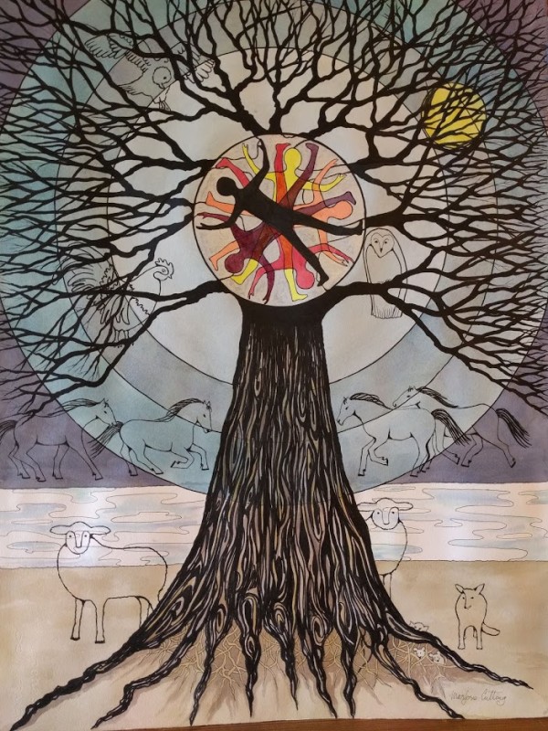 Tree of Life: Winter by Marjorie  Cutting