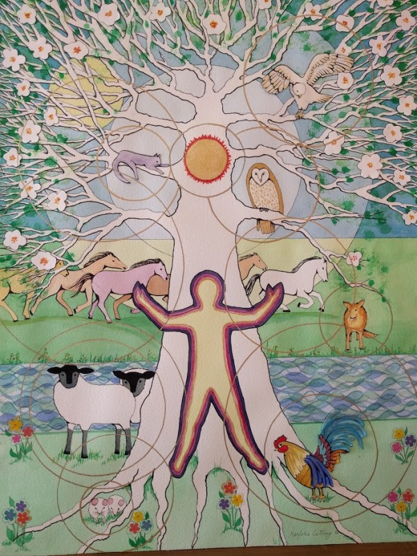 Tree of Life: Spring by Marjorie  Cutting