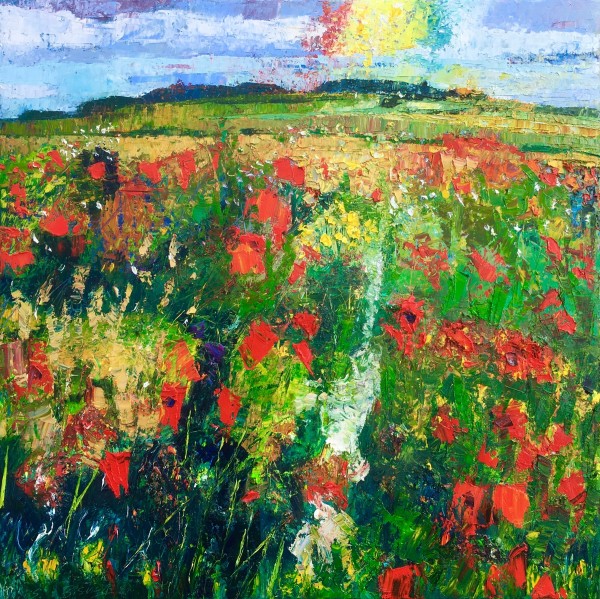 Poppies towards Badbury Rings, Image 2.