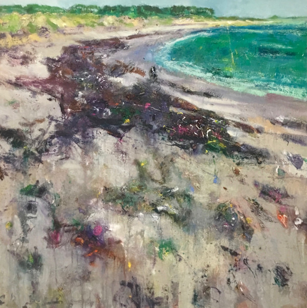 16. Pendine Beach with seaweed by Stephen Bishop