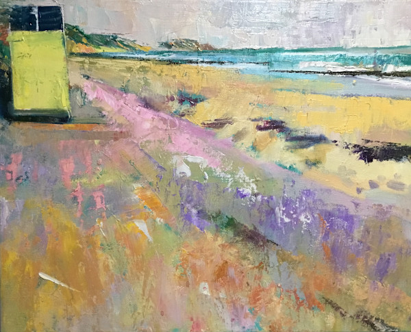 37. Towards Hengisbury Head (en plein air sketch) by Stephen Bishop, Image 1.