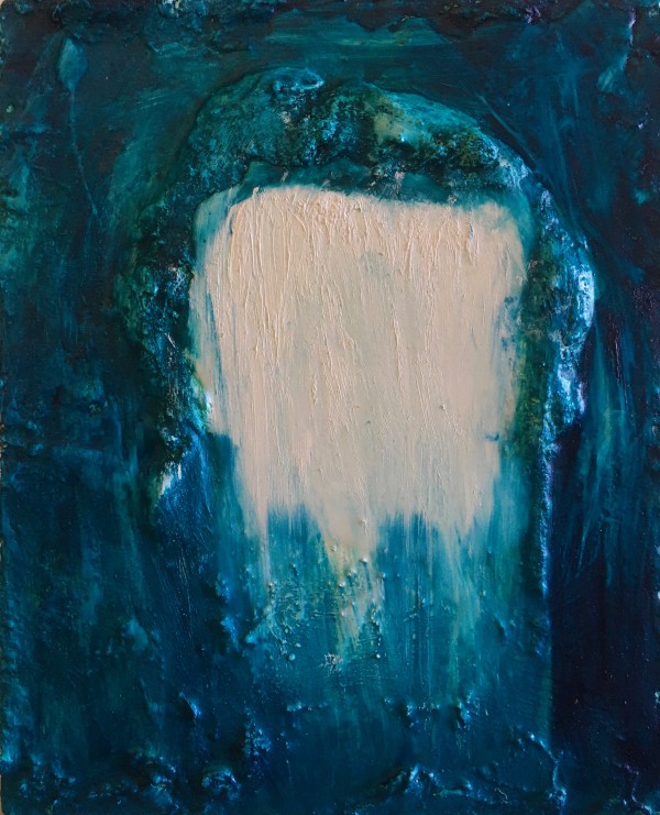 Transfiguration White on Turquoise by Stephen Bishop