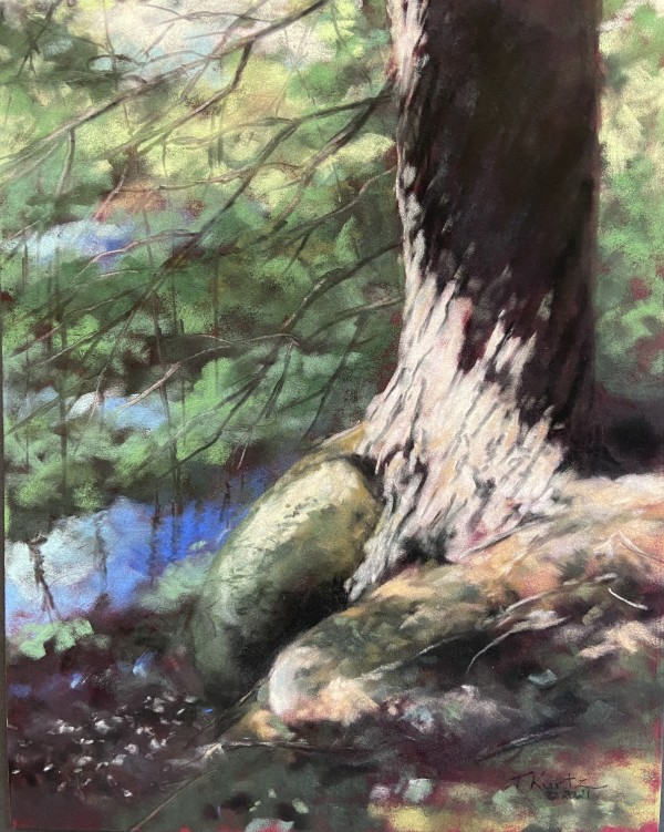 Lord of the Forest Original Pastel Painting by T Kurtz