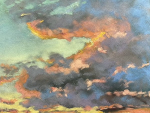Delightful Sunset Original Pastel by T Kurtz