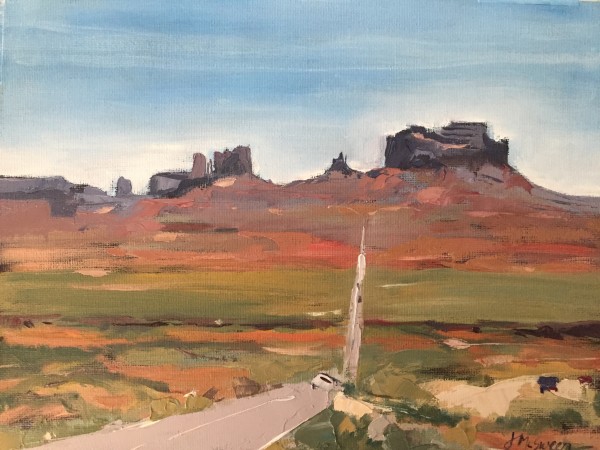 Into Monument valley by Judy McSween