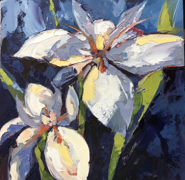 Lilies in Blue by Judy McSween