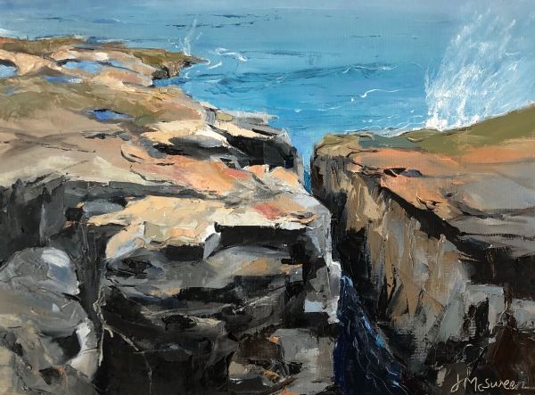Schoodic Point Rocks by Judy McSween