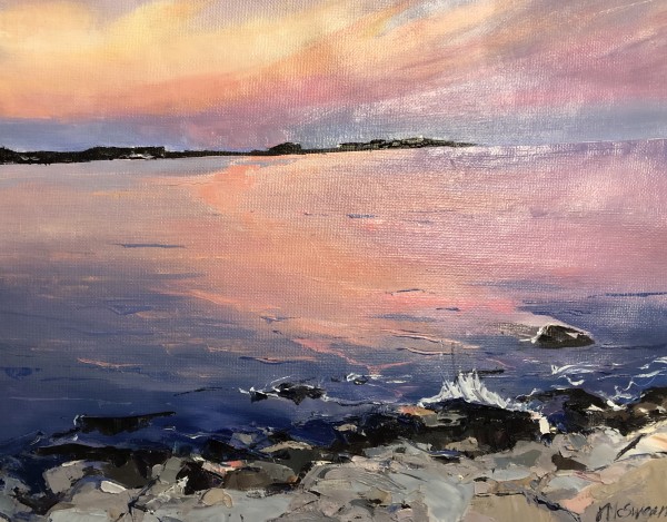 Violet Sunset at Prospect Harbor II by Judy McSween