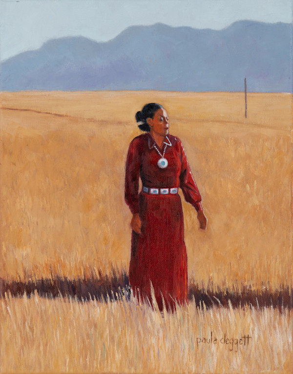 Big Sky, Purple Hills by Paula Cleggett