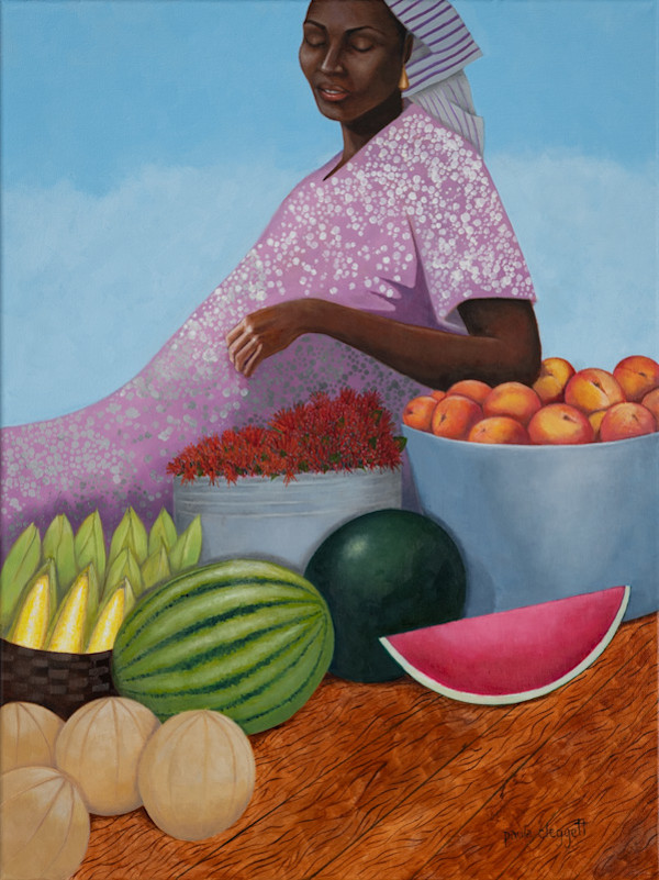 Market Lady by Paula Cleggett