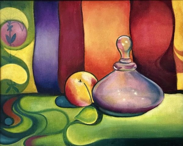 Still Life with Purple Bottle by Stacey B. Street