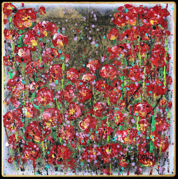 Gold Poppies by April Popko