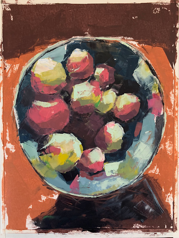 Apple Bowl by Rufo Art